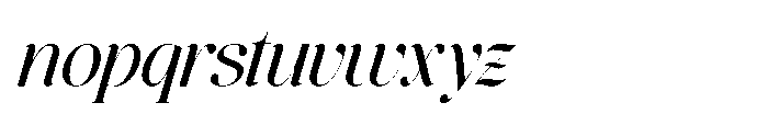 The Ethicly Italic Font LOWERCASE