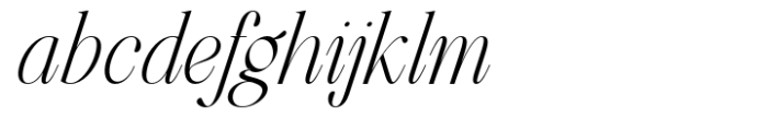 The Exileon Italic Font LOWERCASE