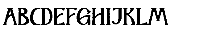 The Folk Moonlight Rough Font UPPERCASE