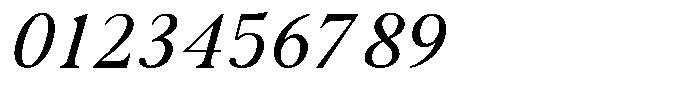 The Foriene Serif Italic Font OTHER CHARS
