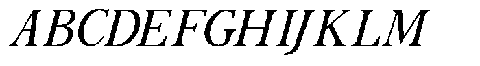 The Foriene Serif Italic Font UPPERCASE