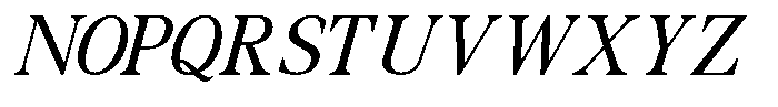 The Foriene Serif Italic Font UPPERCASE