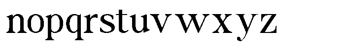 The Foriene Serif Regular Font LOWERCASE