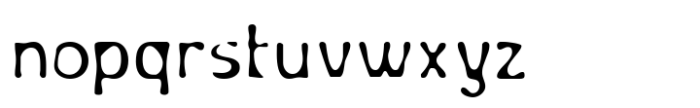 The Fosyek Blury Font LOWERCASE