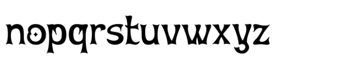 The Fosyek Regular Font LOWERCASE