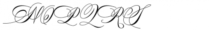 The Fottina Script Regular Font UPPERCASE