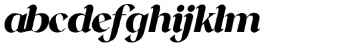 The Fudge Chonk Italic Font LOWERCASE