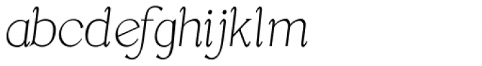 The Fudge Skinny Italic Font LOWERCASE