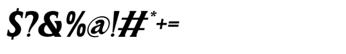 The Ghamber Italic Italic Font OTHER CHARS