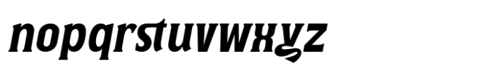 The Ghamber Italic Italic Font LOWERCASE