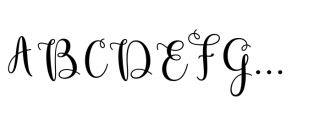 The Glasten Regular Font UPPERCASE