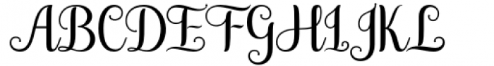 The Glisten Script  Regular Font UPPERCASE