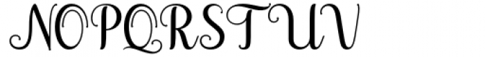 The Glisten Script  Regular Font UPPERCASE