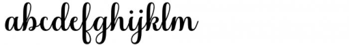 The Glisten Script  Regular Font LOWERCASE
