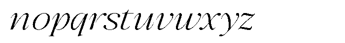 The Glow Makers Expanded Italic Font LOWERCASE