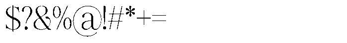 The Glow Makers Narrow Font OTHER CHARS