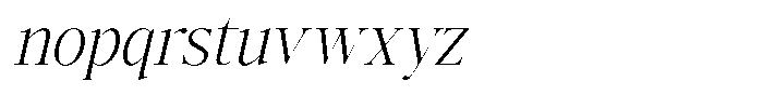 The Glow Makers Oblique Narrow Font LOWERCASE