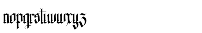 The Godfather Letter Font LOWERCASE
