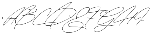 The Handwritten Watermark Obilque Font UPPERCASE