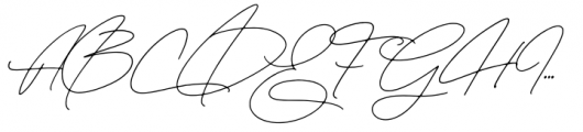 The Handwritten Watermark Regular Font UPPERCASE