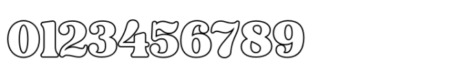 The Haniley Retro Serif Outline Font OTHER CHARS
