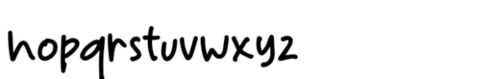 The Happy Duckey Font LOWERCASE
