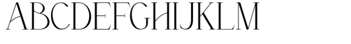 The Heverly Serif  Extra Light Font UPPERCASE