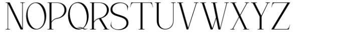 The Heverly Serif  Extra Light Font UPPERCASE