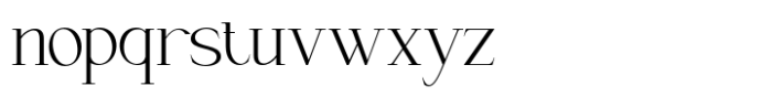 The Heverly Serif  Extra Light Font LOWERCASE