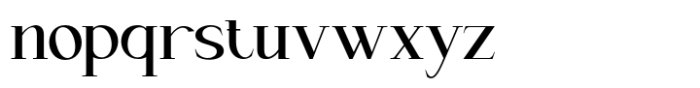 The Heverly Serif  Regular Font LOWERCASE