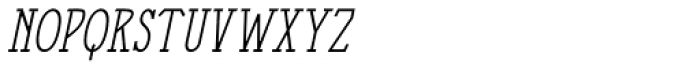 The Holloway Italic Font UPPERCASE