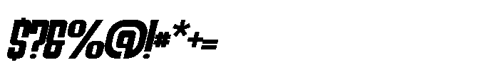 The Horison Italic Font OTHER CHARS