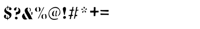 The Invert Stencil Simple Font OTHER CHARS