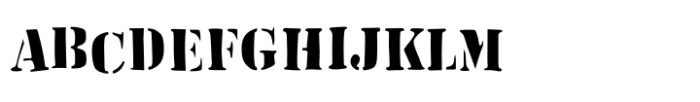 The Invert Stencil Simple FONT