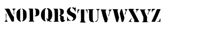 The Invert Stencil Simple Font LOWERCASE