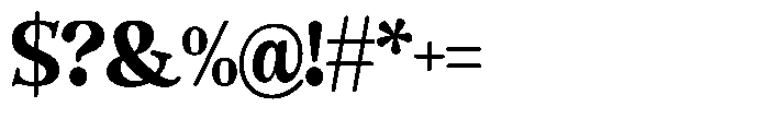 The Jastin Black Font OTHER CHARS