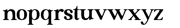 The Jastin Bold Font LOWERCASE