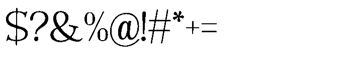 The Jastin Light Font OTHER CHARS