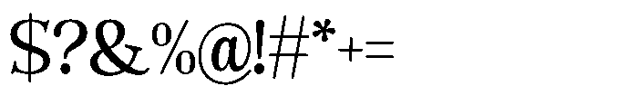 The Jastin Medium Font OTHER CHARS