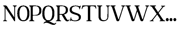The Jastin Medium Font UPPERCASE