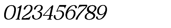 The Jastin Oblique Font OTHER CHARS