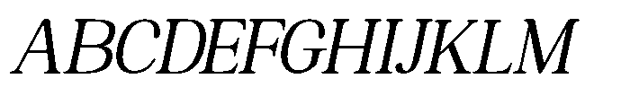 The Jastin Oblique Font UPPERCASE
