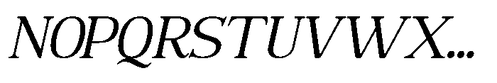 The Jastin The Jasthin Variable Thin Oblique Font UPPERCASE