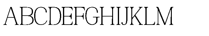 The Jastin Thin Font UPPERCASE