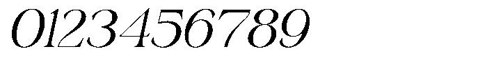 The Jorway Oblique Font OTHER CHARS