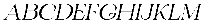 The Jorway Oblique Font UPPERCASE