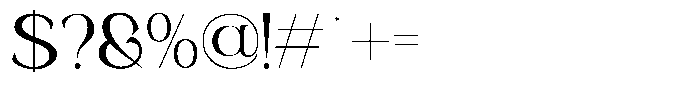 The Jorway Regular Font OTHER CHARS