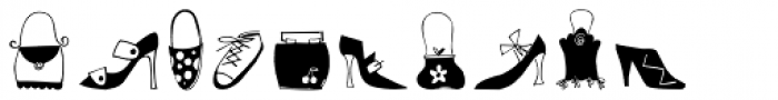 The Justine Collection Just Shoes and Purses Font LOWERCASE