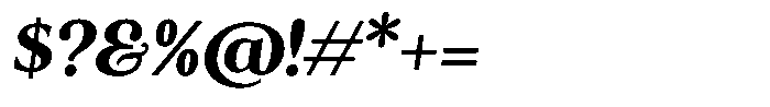 The Kalliagi Italic Font OTHER CHARS