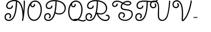 The Kallyne Font UPPERCASE